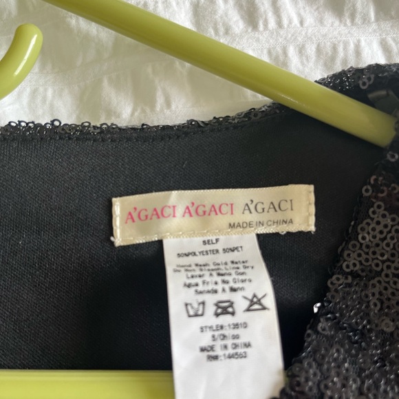 Black long sleeve sparkley dress - Picture 1 of 3